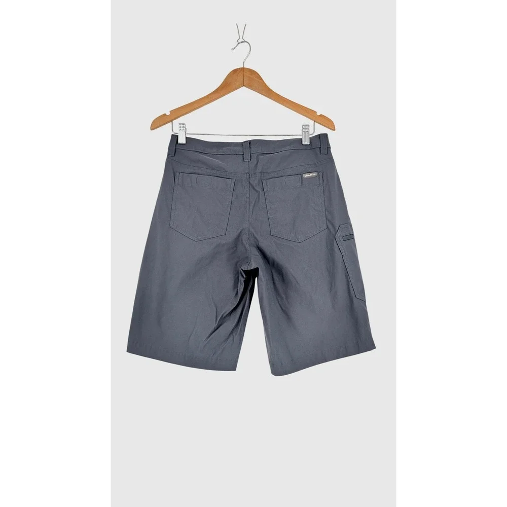 Eddie Bauer Mens Horizon Guide Shorts Gray Cargo Hiking Outdoor Size 30